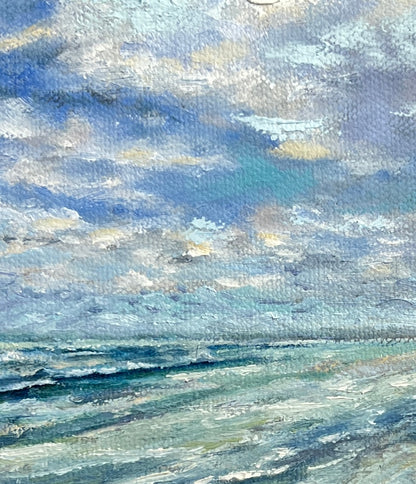Ten Florida Moments No. 1 - Original Small Oil Painting Florida Coast 6" x 8"