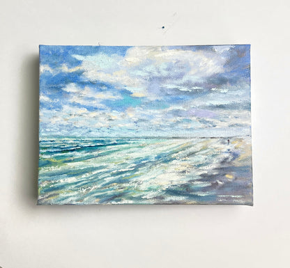 Ten Florida Moments No. 1 - Original Small Oil Painting Florida Coast 6" x 8"