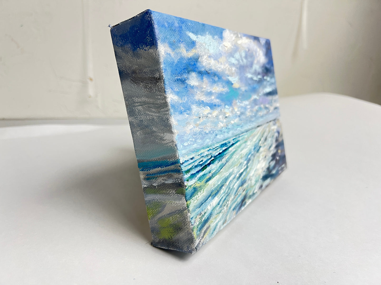 Ten Florida Moments No. 1 - Original Small Oil Painting Florida Coast 6" x 8"
