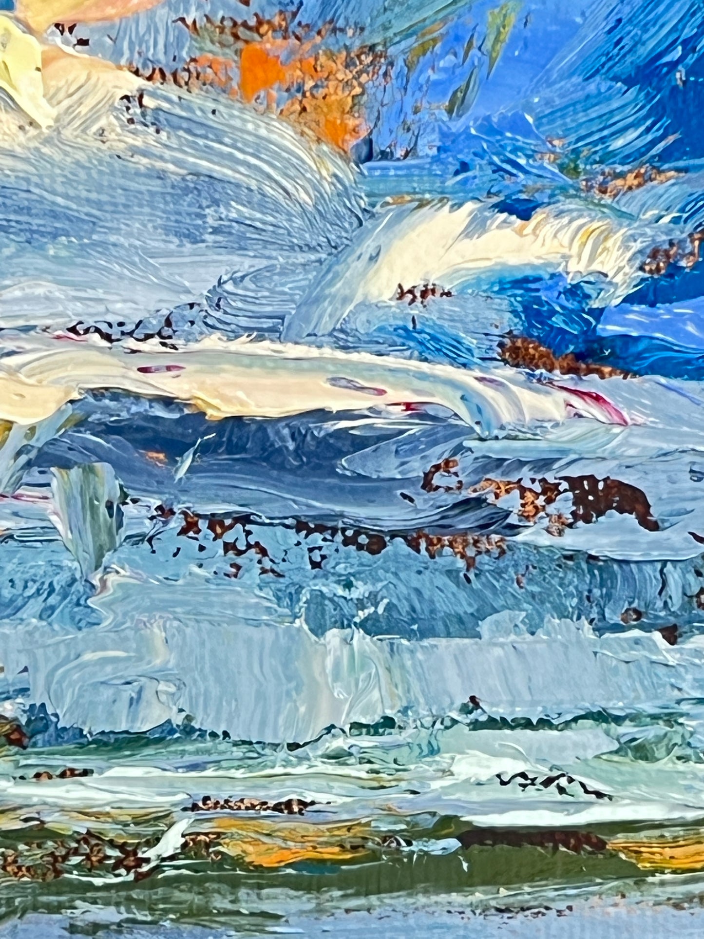 Ten Florida Moments #3 - Original Small Oil Painting Florida Coast 8x6”