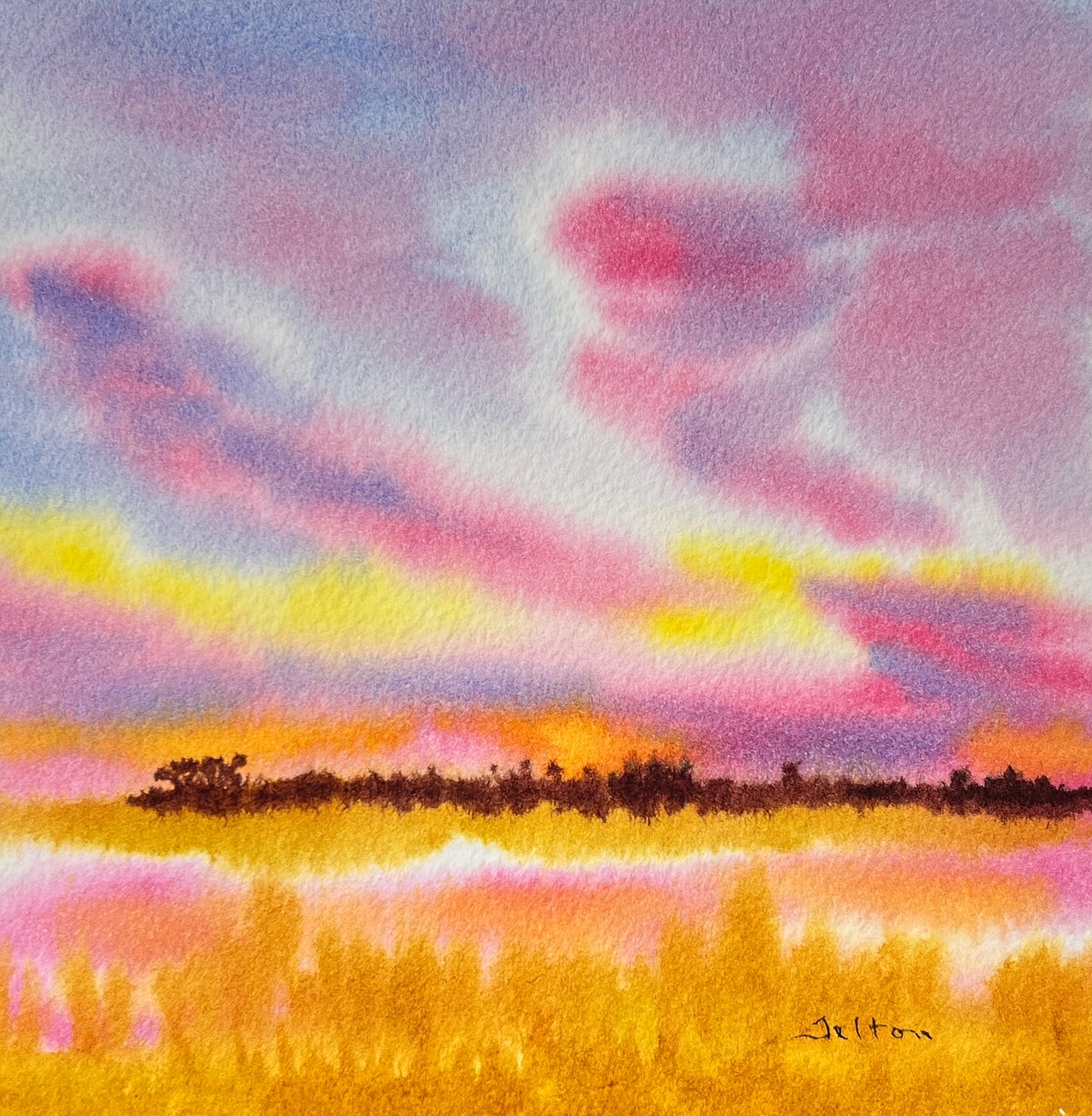 original landscape watercolor painting
