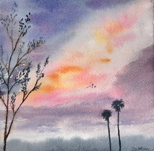 Two Palms in the distance