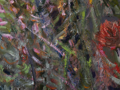 At the water's edge - Wetlands oil abstract landscape painting on canvas