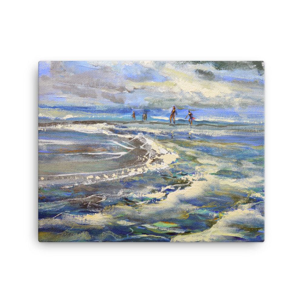 Afternoon at the beach 2 - canvas print - Julianne Felton