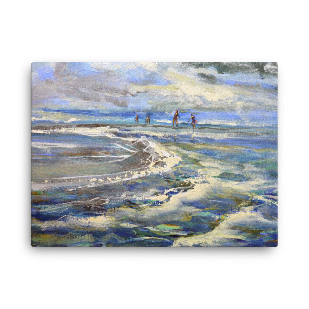 Afternoon at the beach 2 - canvas print - Julianne Felton
